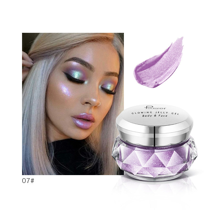 Face Highlighter Jelly Gel Mermaid Eyeshadow Glow Body Glitter Festival Makeup Iluminador Gold Liquid Highlighter Bronzer Face Highlighter Jelly Gel Mermaid Eyeshadow Glow Body Glitter Festival Makeup Iluminador Gold Liquid Highlighter Bronzer